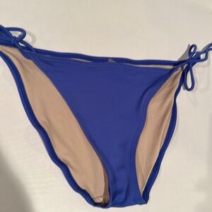 victorias secret bikini bottoms. String bikini. Size Med. Royal Blue used cond